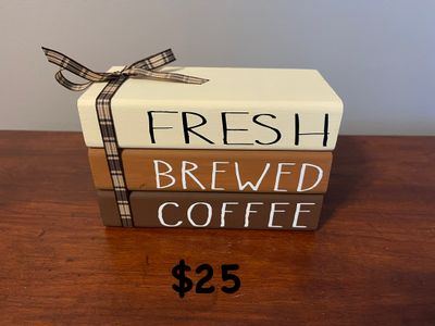 BBD Book W/ribbon fresh brewed coffee