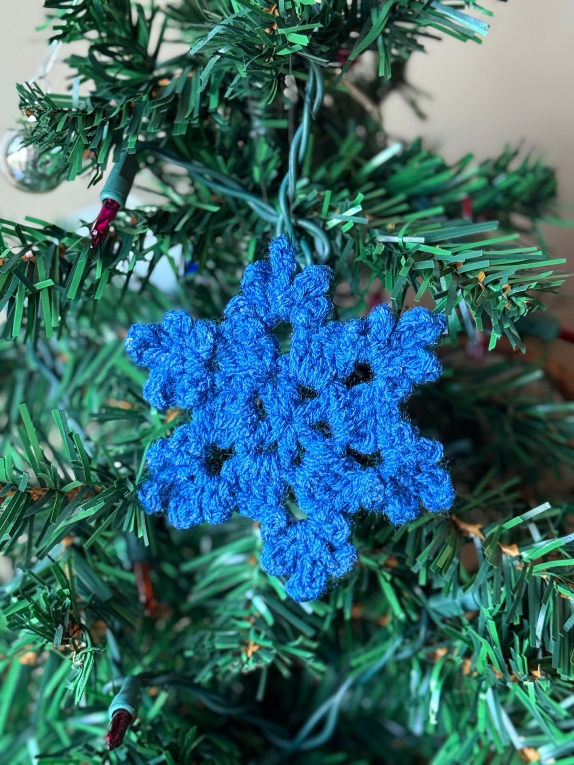 Ornament - Snowflake - Dk Blue