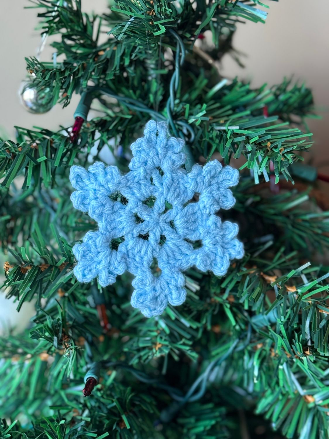 Ornament - Snowflake - Lt Blue