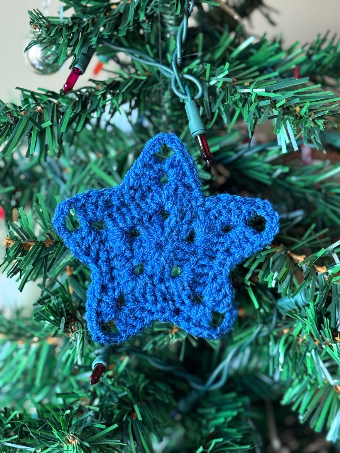 Ornament - Star - Dk Blue