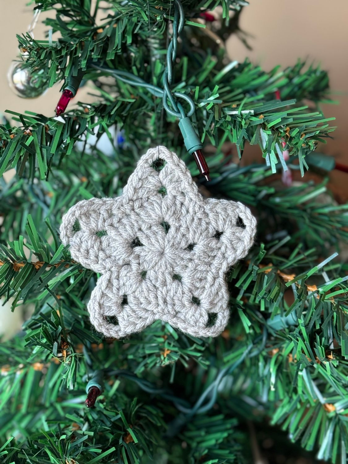 Ornament - Star - Grey