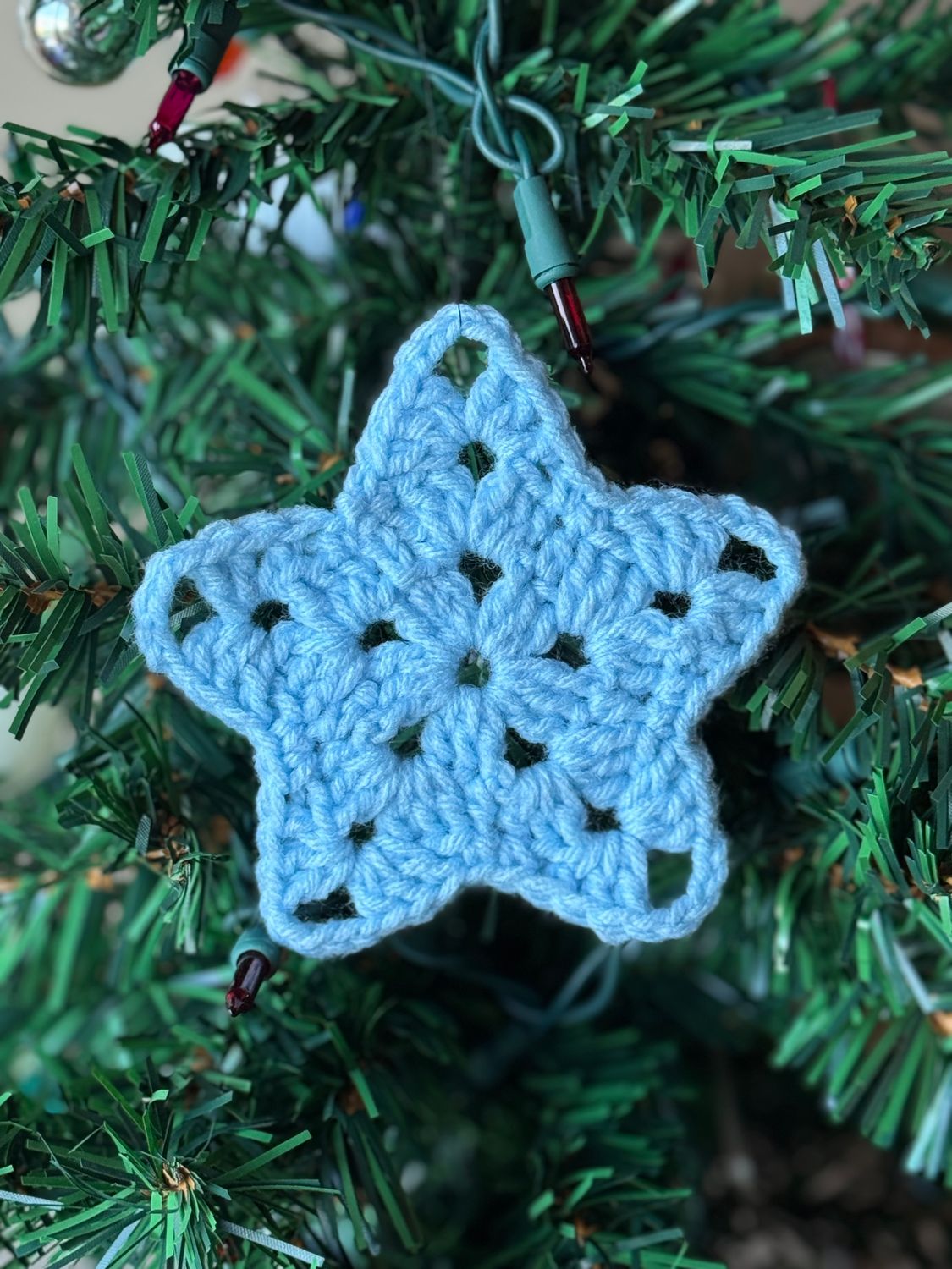 Ornament - Star - Lt Blue