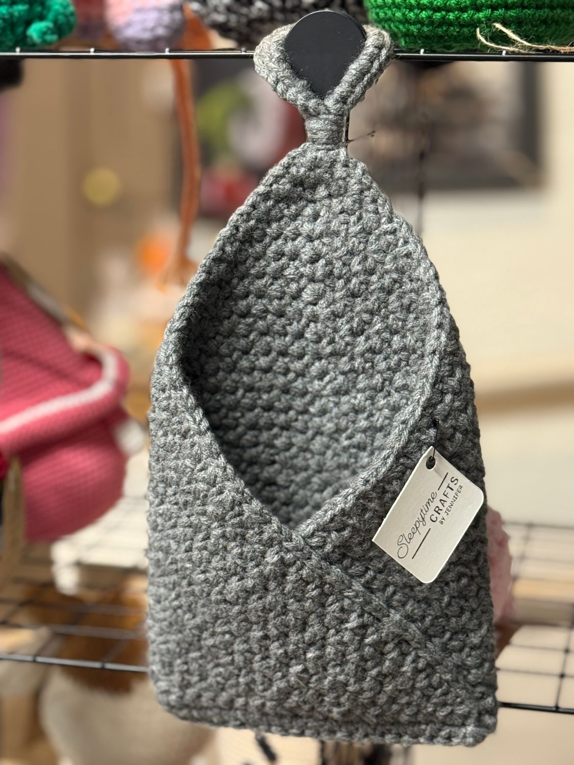 Hanging Basket - Rectangle Grey