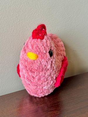 SC Plushy Heart Chicken - Red