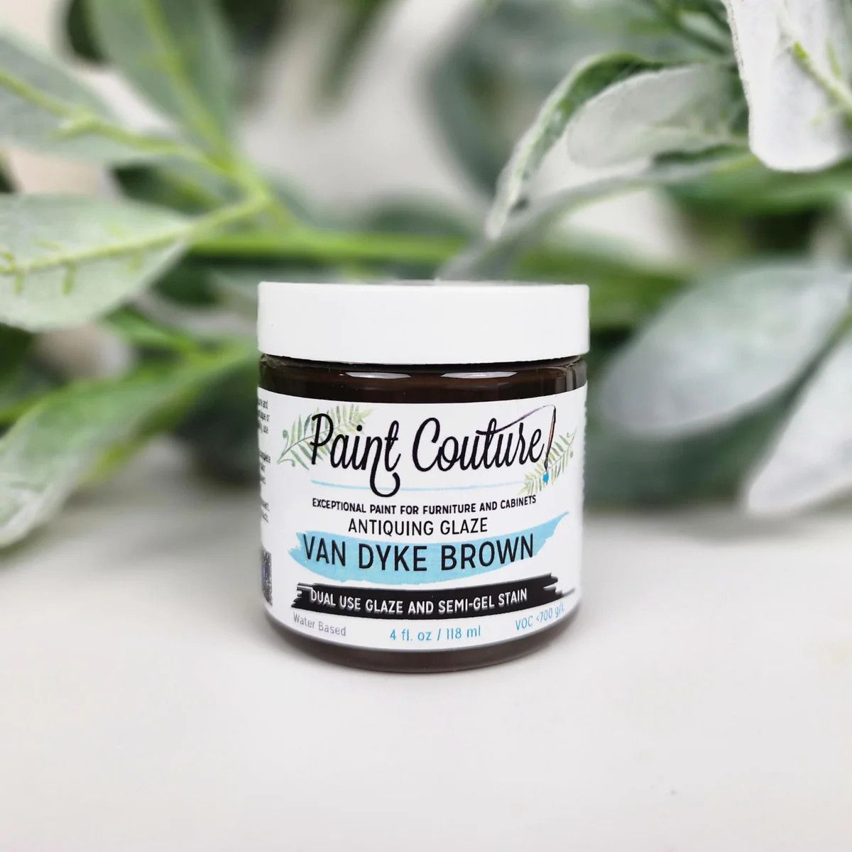 FFFPA Glazes 4oz, Color: Van  Dyke Brown