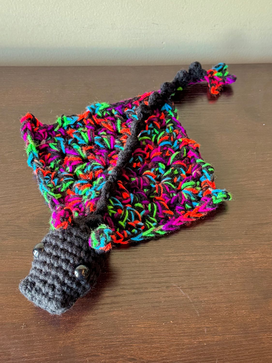 SC Dragon - Finger Puppet - Lg - Bright Rainbow