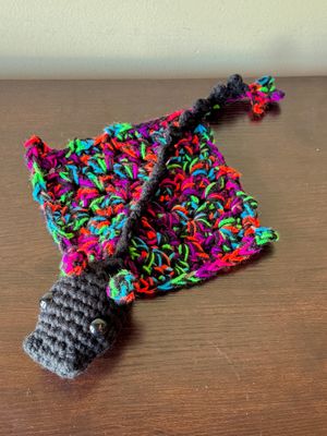 SC Dragon - Finger Puppet - Lg - Bright Rainbow