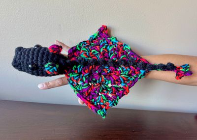 SC Dragon - Finger Puppet - Lg - Bright Rainbow