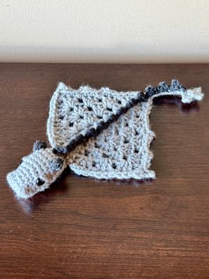 SC Dragon - Finger Puppet - Lt Grey