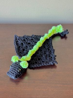 SC Dragon - Finger Puppet - GLOW Green