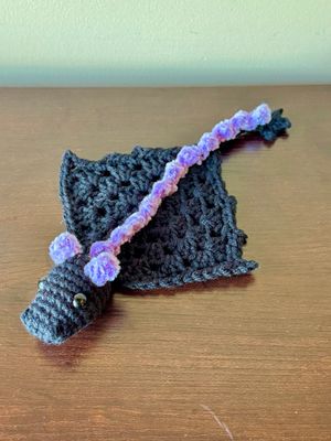 SC Dragon - Finger Puppet - GLOW Purple
