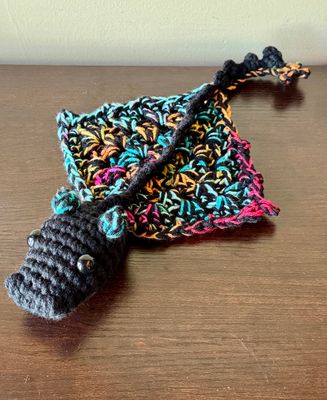 SC Dragon - Finger Puppet - Lg - Rainbow