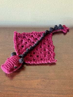 SC Dragon - Finger Puppet - Maroon