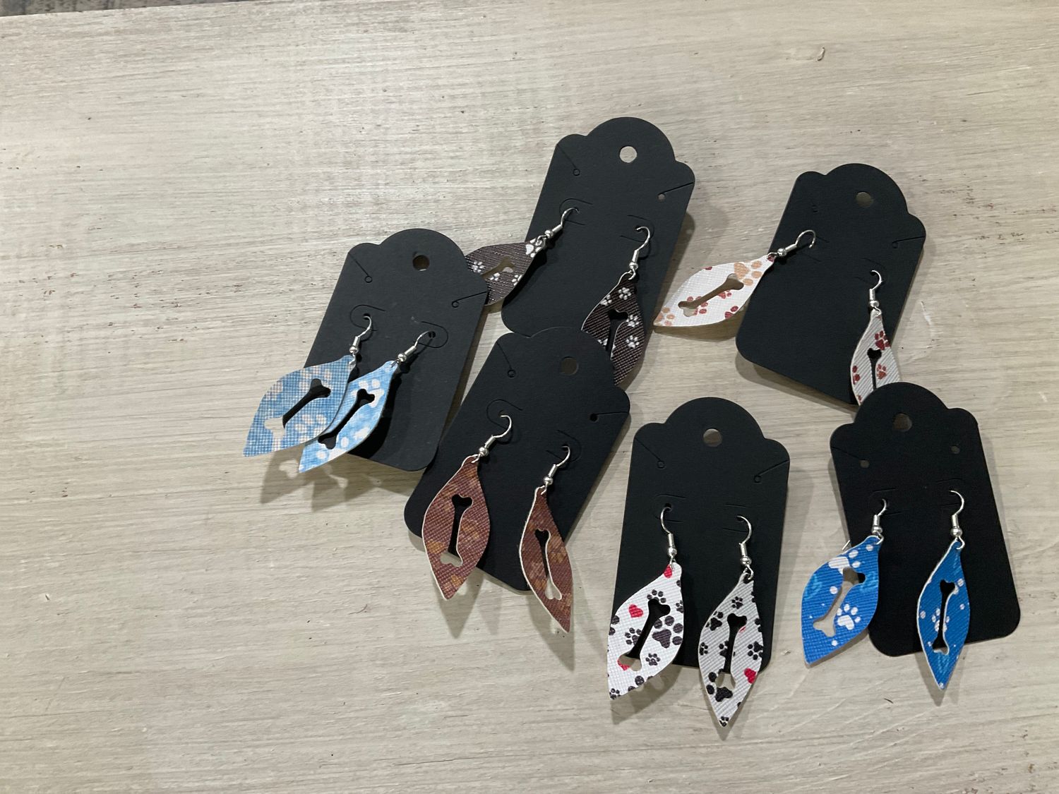 E219 Faux Leather w Dog Bone Cutout