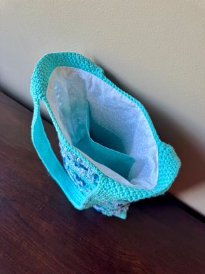 SC - Teal Tote Bag - Fabric Lined- 100% Cotton