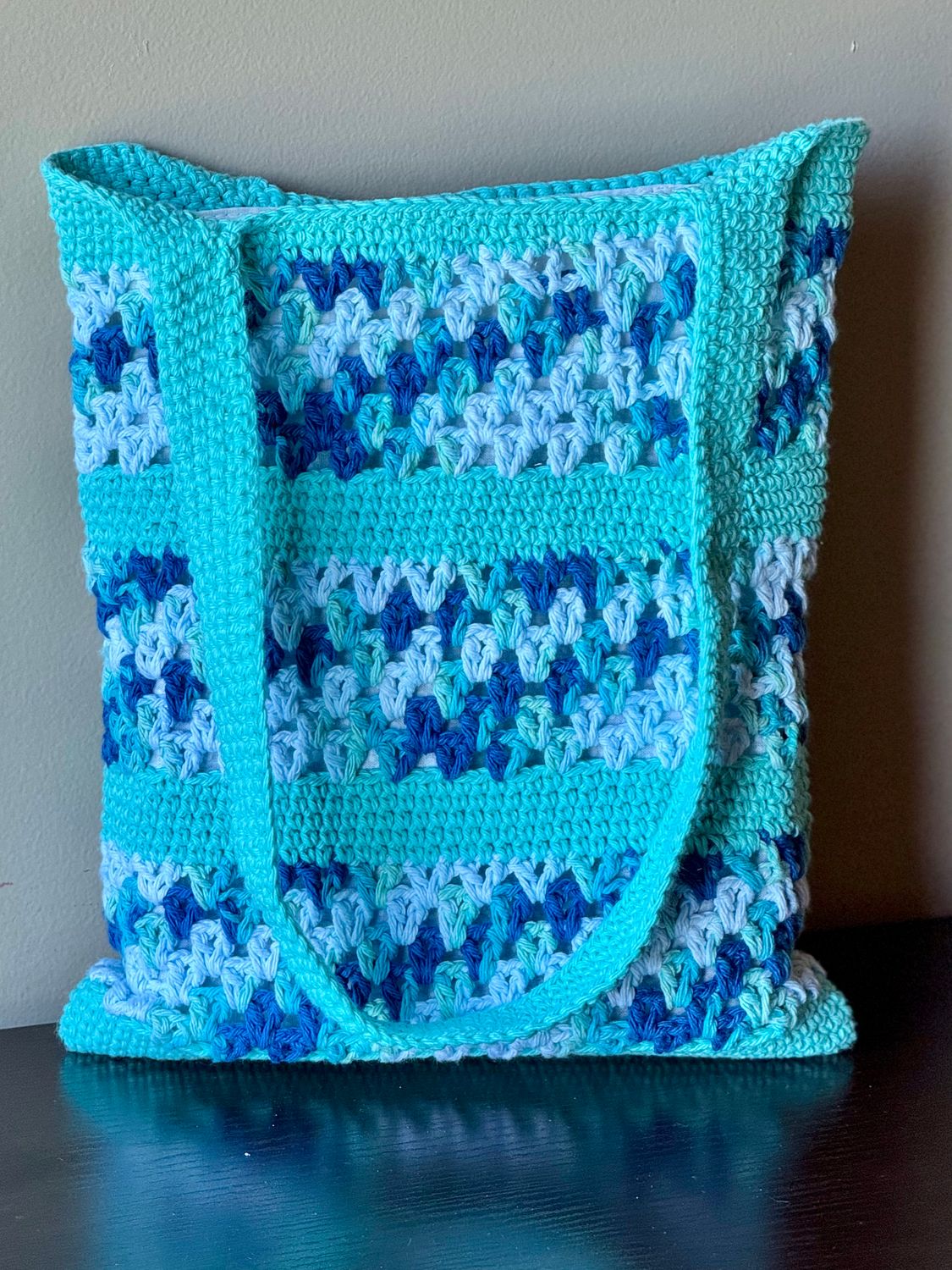 SC - Teal Tote Bag - Fabric Lined- 100% Cotton