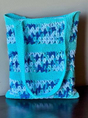 SC - Teal Tote Bag - Fabric Lined- 100% Cotton