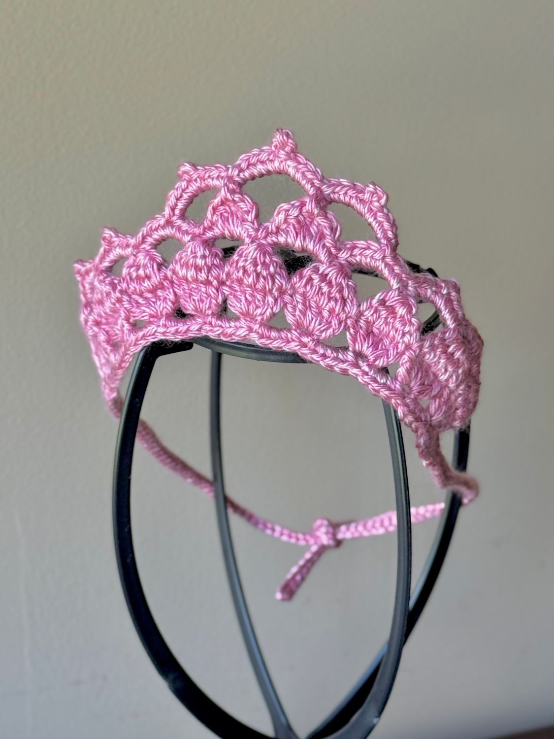 SC - Headband Crown, Color: Dk Pink