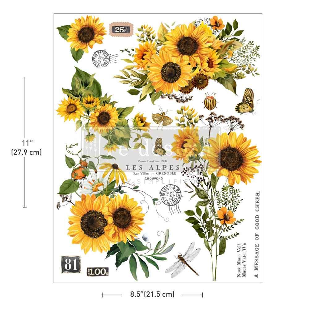 FFFPA Rustic Amber Petals H20 Transfer