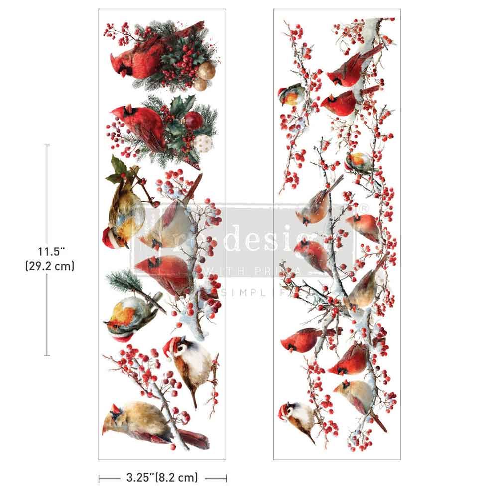 FFFPA Holly Wing Cardinal Luxe Transfer