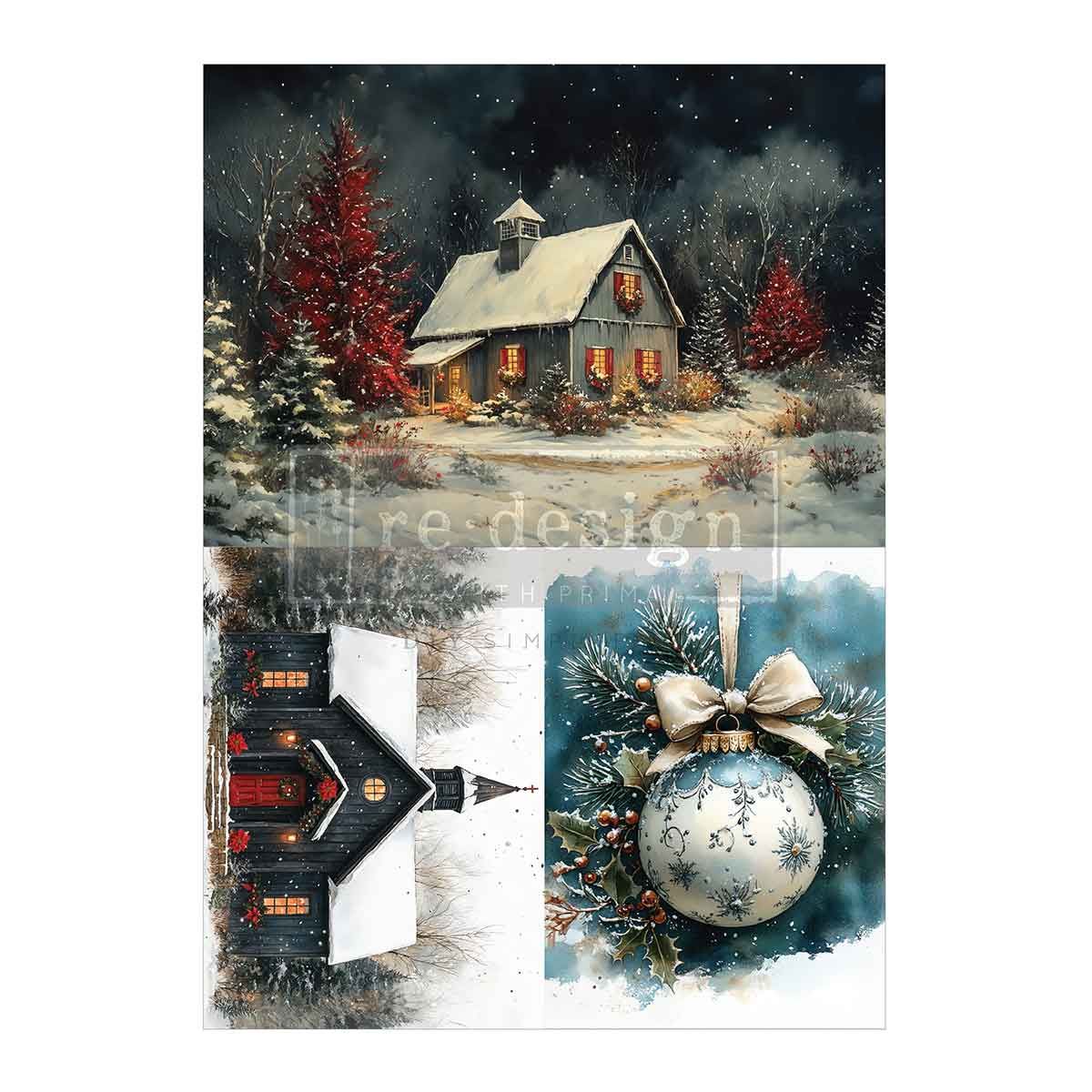 FFFPA Silent Timber Memoirs A4 Decoupage Fiber Paper