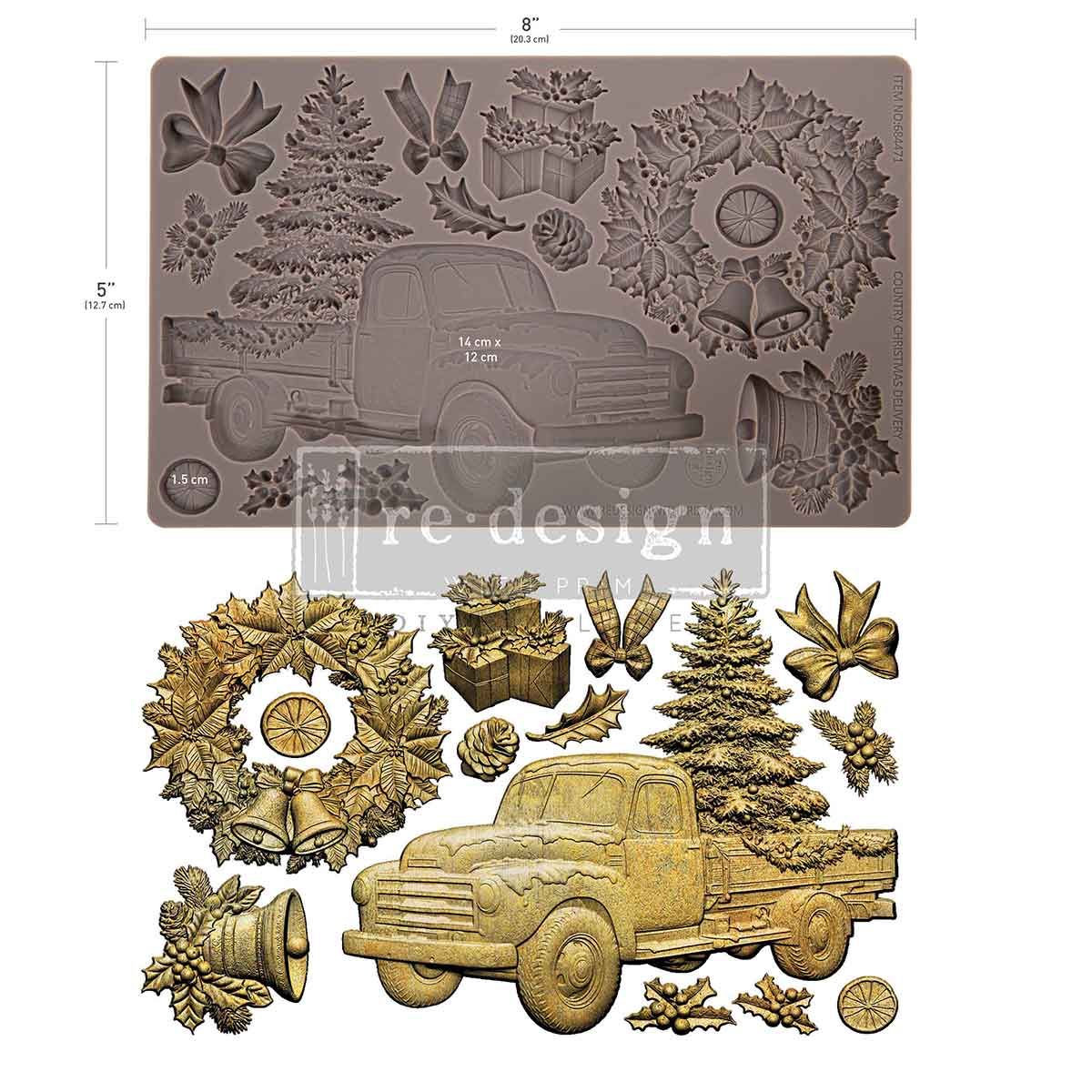 FFFPA Country Christmas Delivery Decor Mould