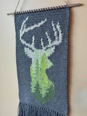 SC - Tapestry - Deer w/ Trees
