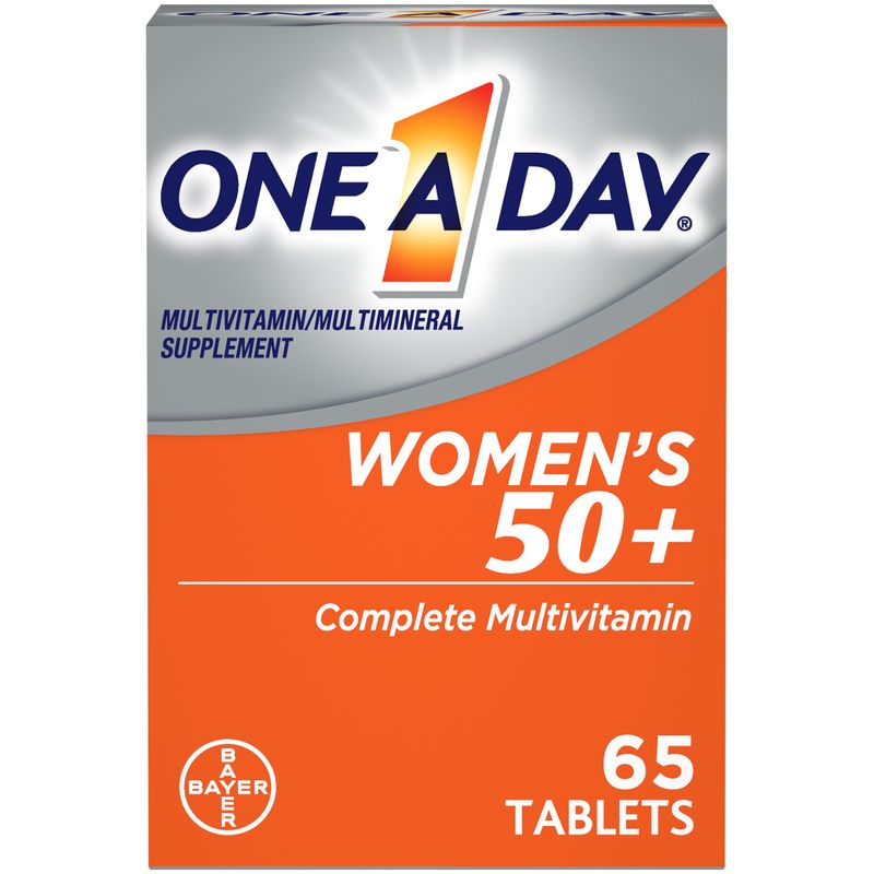 One a Day Women S 50+ Multivitamin Tablets  Multivitamins for Women  65 Ct