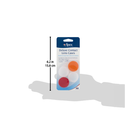 Apex Deluxe Contact Lens Cases 2 Each