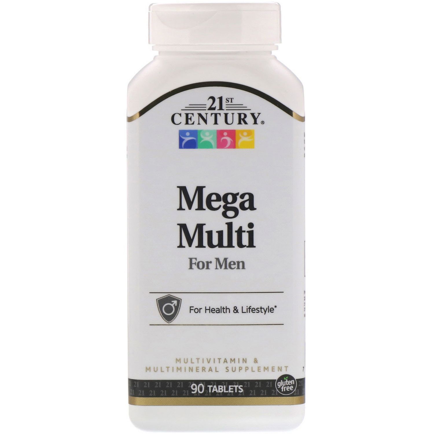 Mega Multi for Men  Multivitamin & Multimineral  90 Tablets  21st Century
