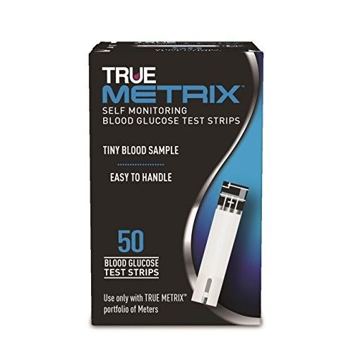 Blood Glucose Test Strips 50 Count by True Metrix