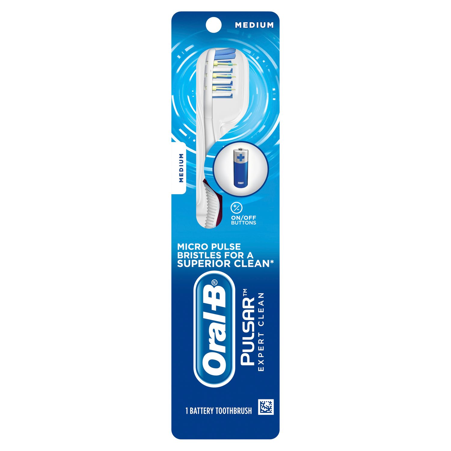 Oral-B Pulsar Expert Clean Battery Powered Toothbrush - 1.0 Ea