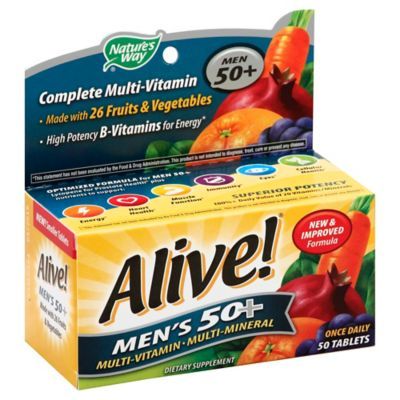Alive! Men's 50+ Complete Multi-Vitamin Tablets - 50.0 Ea