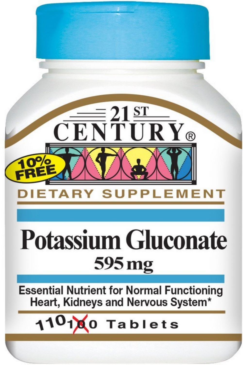 21st Century Potassium Gluconate Supplement  110 Count