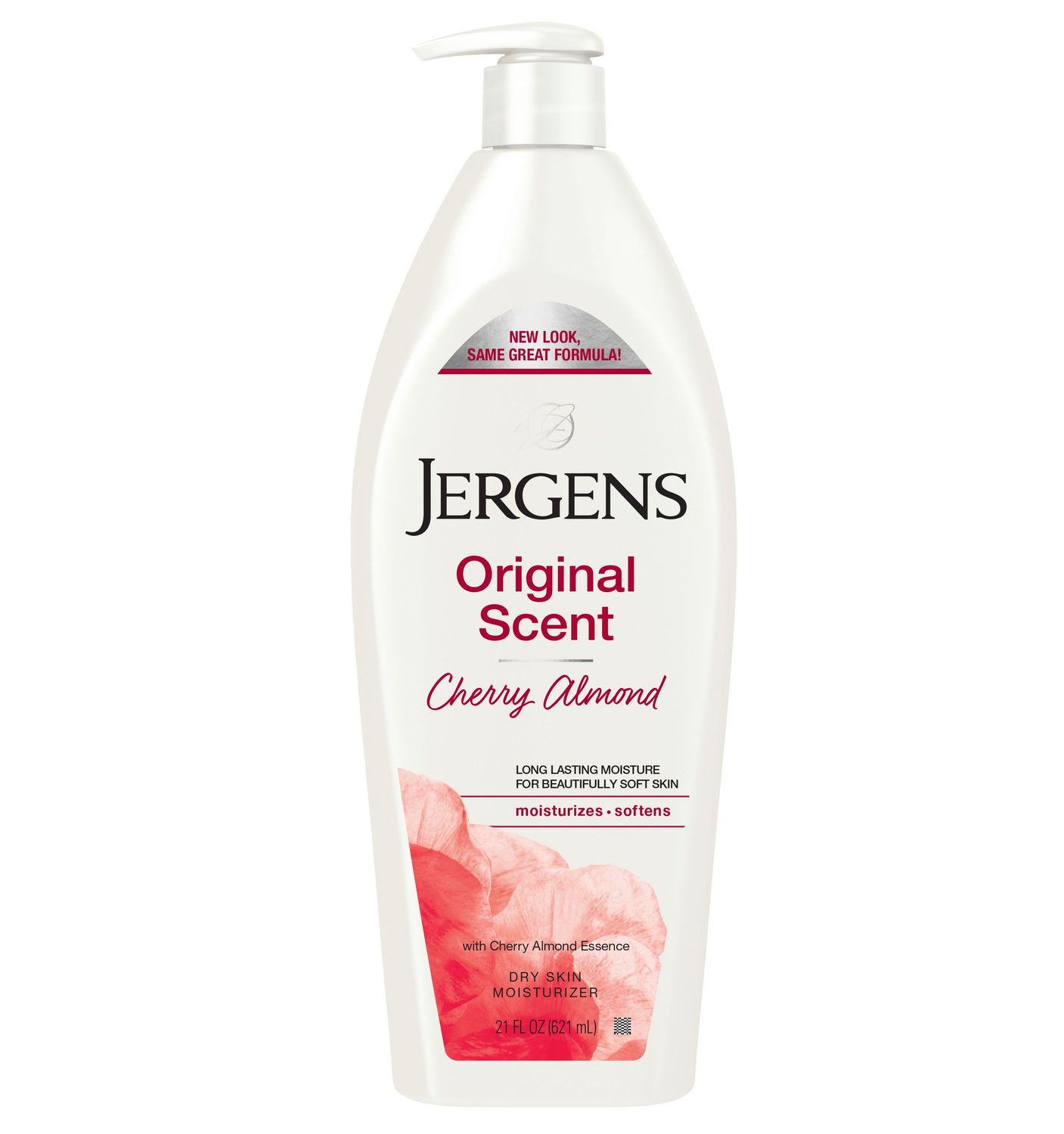 Jergens Hand and Body Lotion  Original Scent Dry Skin Moisturizing Body Lotion  with Cherry Almond Essence  21 Oz
