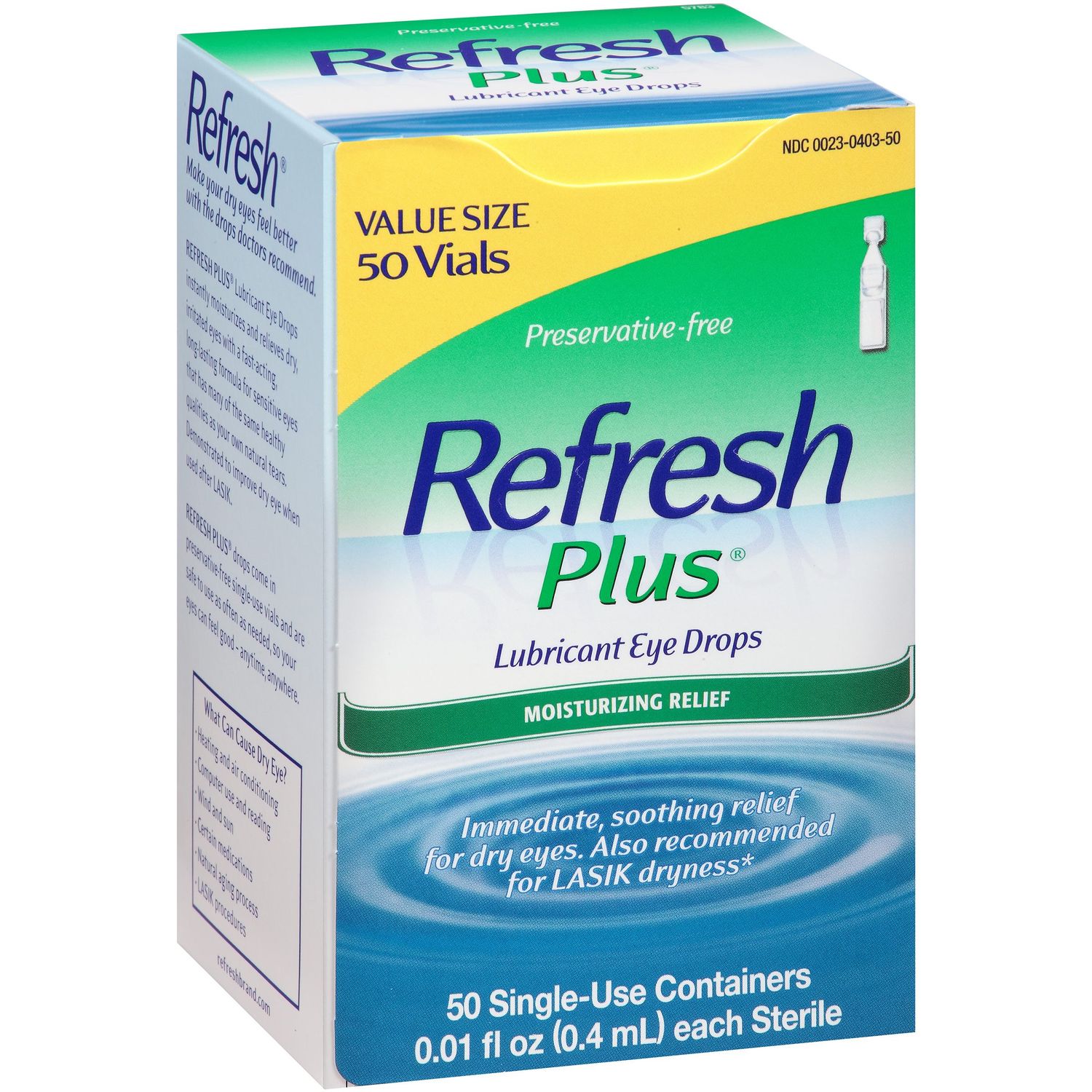 Refresh Plus Lubricant Eye Drops - 50.0 Ea