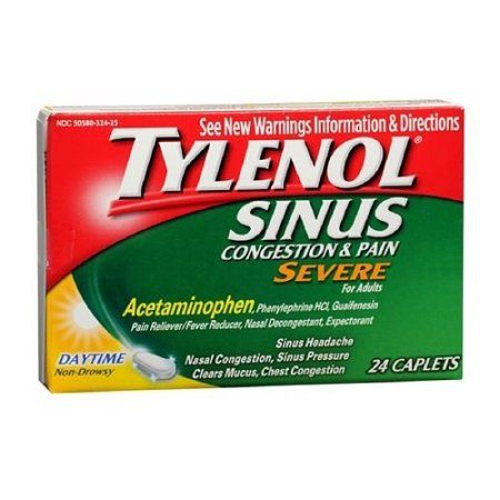 TYLENOL SINUS SEVERE DAY CAPLET 24CT