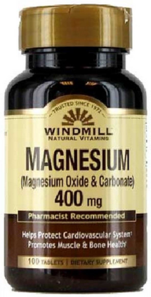 Magnesium (Oxide & Carbonate) 400 Mg - 100 Tablets