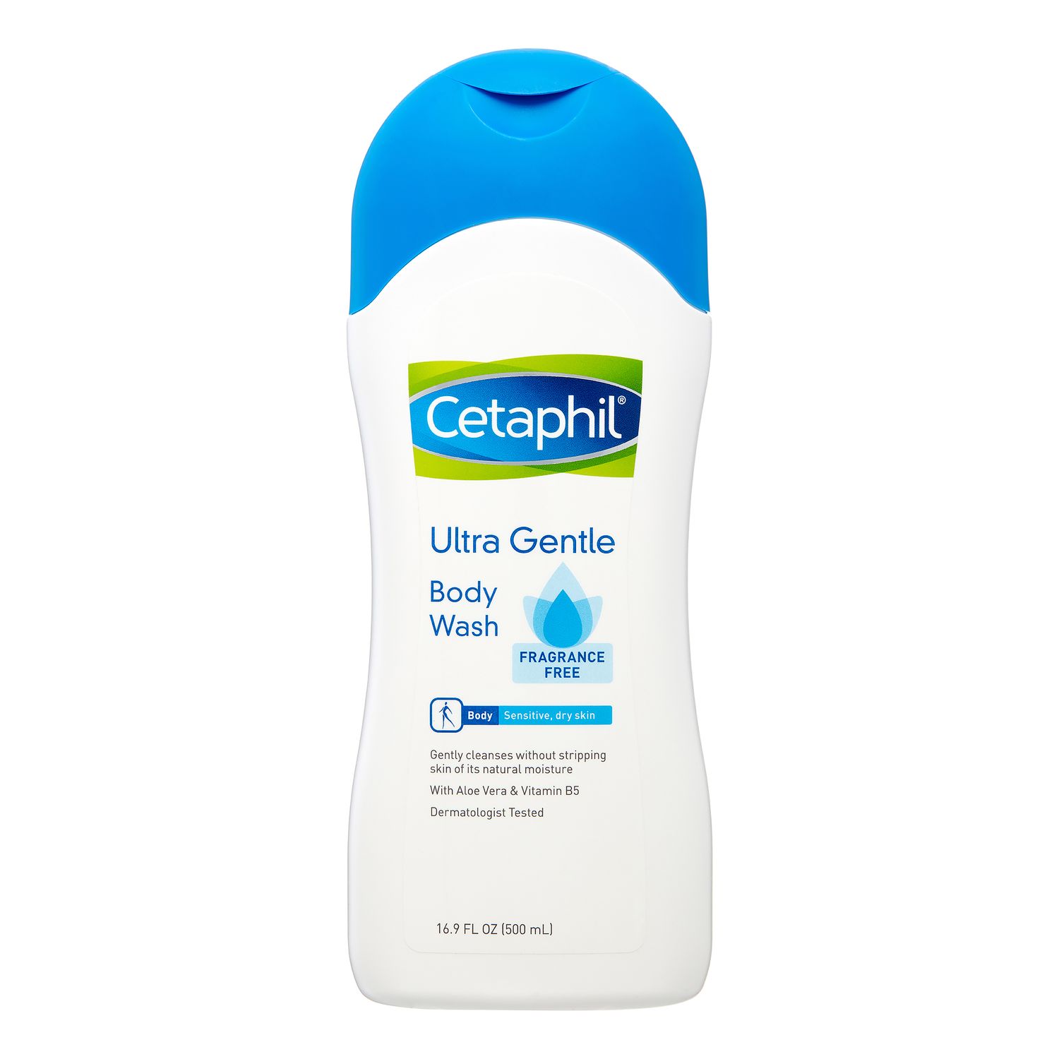 Cetaphil Ultra Gentle Body Wash, Fragrance Free - 16.9 Fl Oz