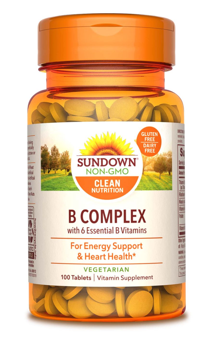 Sundown Naturals B Complex Multivitamin Supplement Tablets - 100.0 Ea