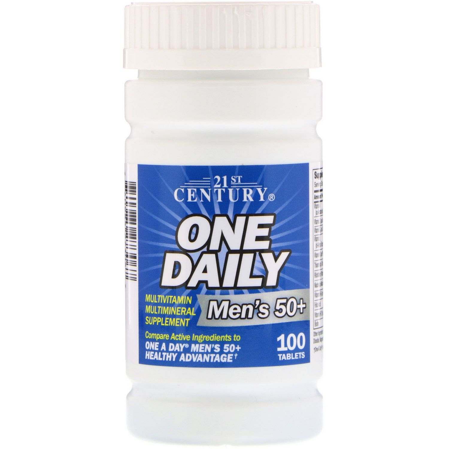 21st Century One Daily  Men S 50+  Multivitamin Multimineral  100 Tablets