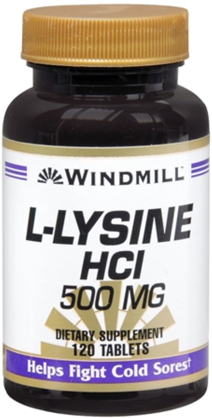 Windmill L-Lysine HCl 500 Mg Tablets 120 Tablets