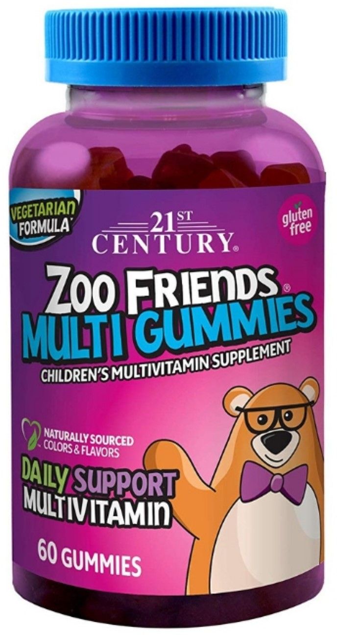 21st Century Zoo Friends Multi Gummies  60 Each