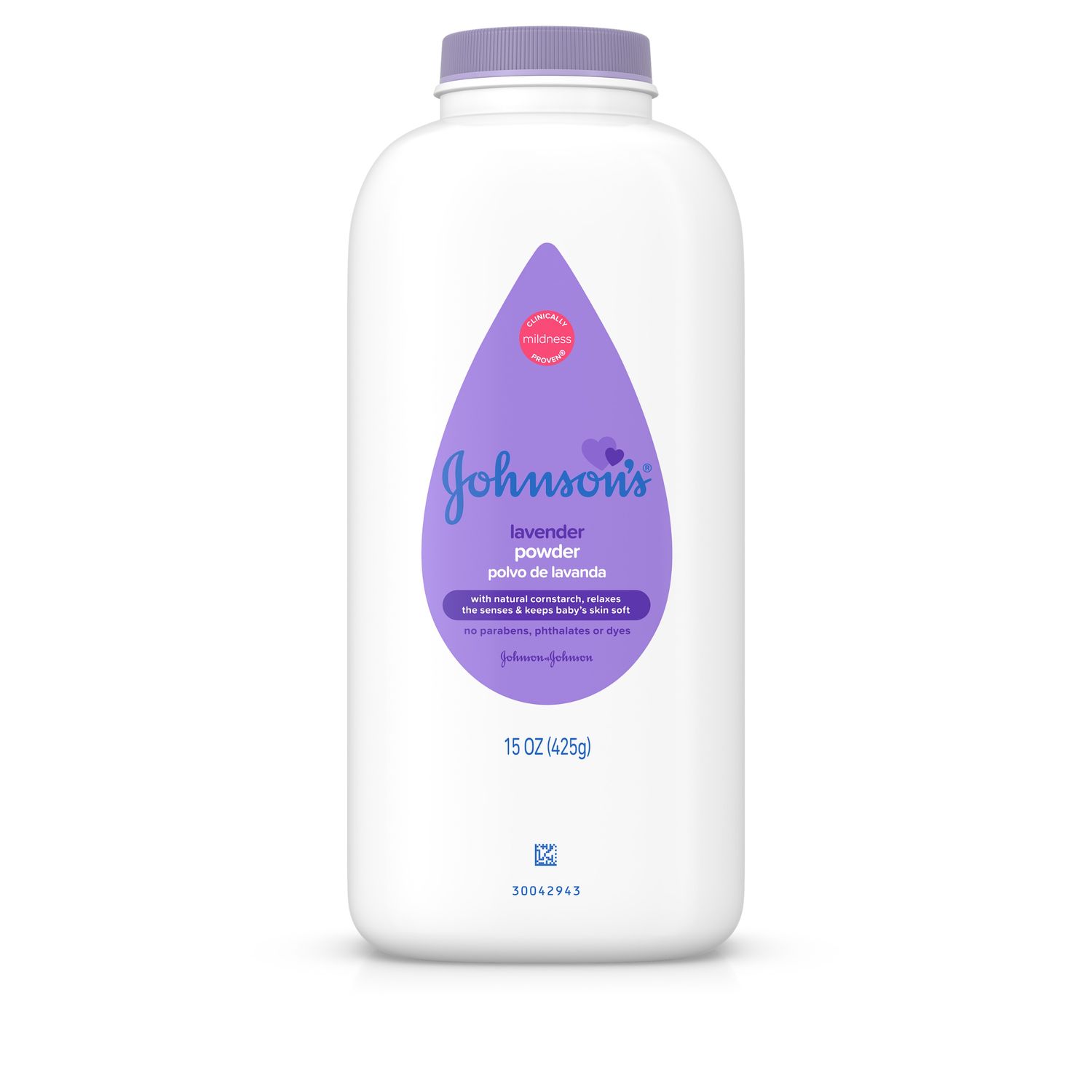 Johnson S Lavender Baby Powder with Naturally Derived Cornstarch  15 Oz