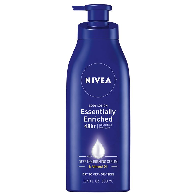 NIVEA Essentially Enriched Body Lotion for Dry Skin  16.9 Fl Oz Pump Bottle