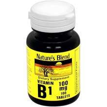 Natures Blend Vitamin B1 Tablets 100 Tabs by Natures Blend