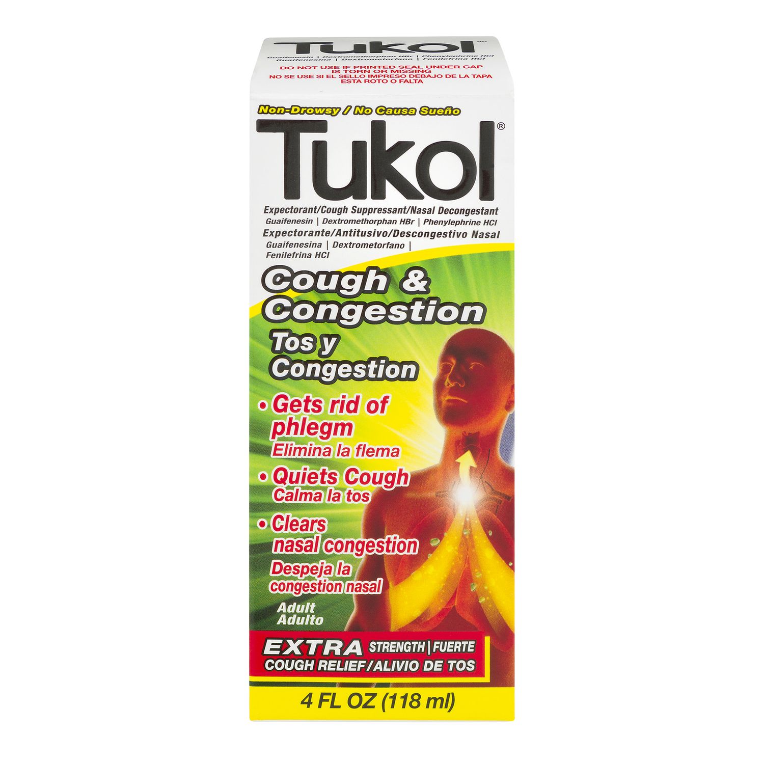 Tukol Adult Multi Symptom Cold Liquid - 4.0 Fl Oz
