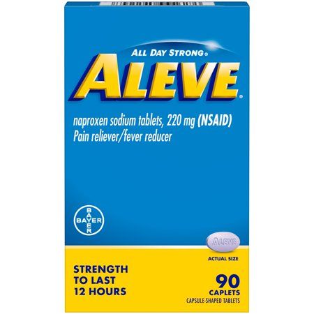 Aleve Pain Relief Naproxen Sodium Caplets - 90.0 Ea