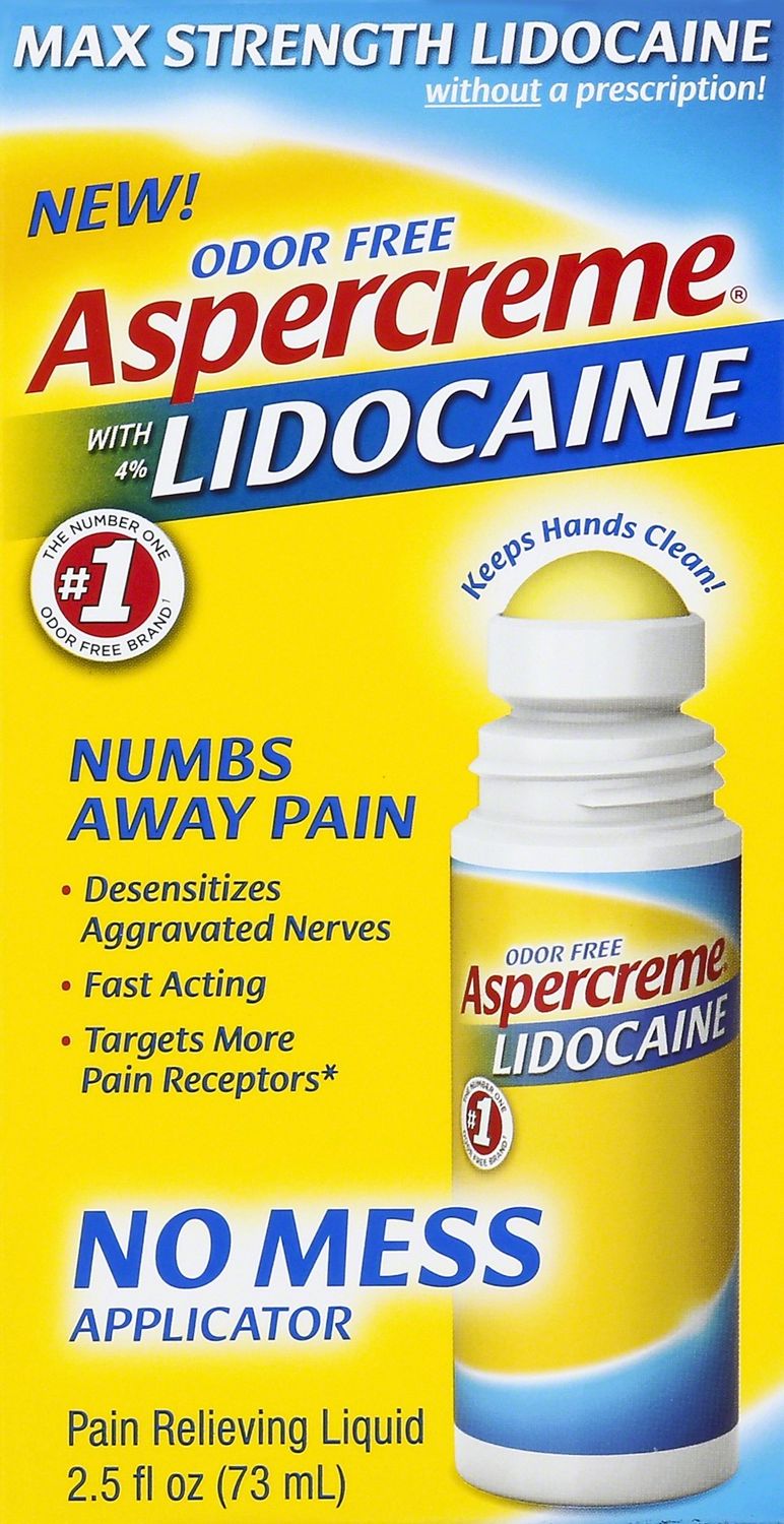 Aspercreme 4% Lidocaine No Mess Applicator - 2.5 Fl Oz