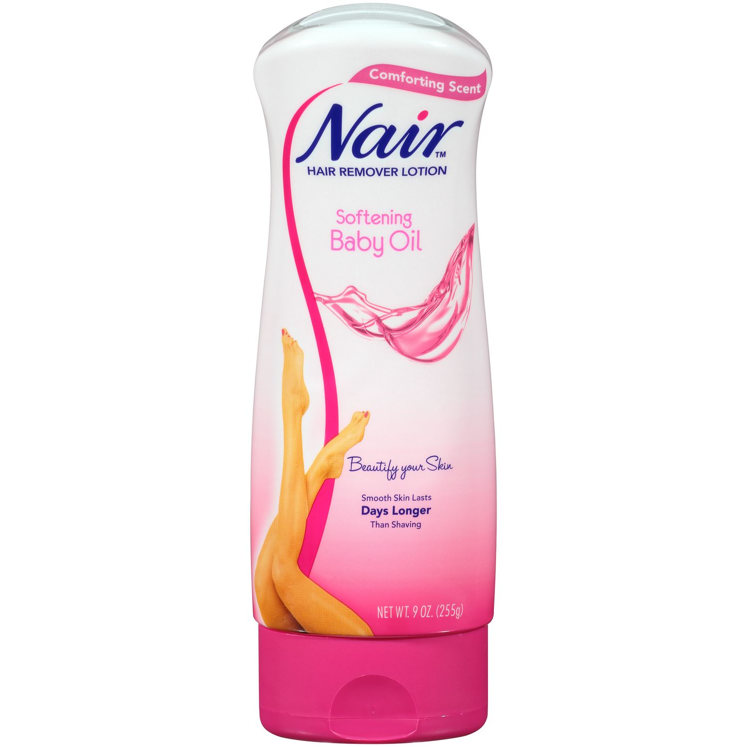 Nair Hair Remover Lotion for Body & Legs Baby Oil - 9.0 Oz
